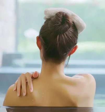 Relaxing onsen and spa at a hotel near Queen Sirikit National Convention Center